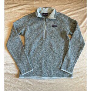 Patagonia Better Sweater Fleece Women’s Small Teal Green‎ Blue 1/4 Zip Pullover